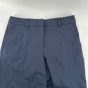 Liviana Conti Women's Navy Blue Wide Leg Cropped Dress Pants Trousers Size 44